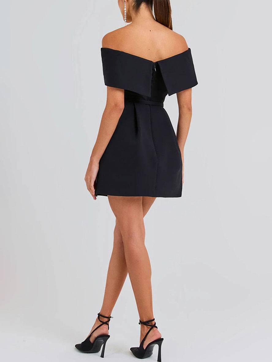 Haziel Vestido Skater para Mujer – Vestido Elegante Sin Mangas Chic