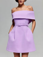 Haziel Vestido Skater para Mujer – Vestido Elegante Sin Mangas Chic