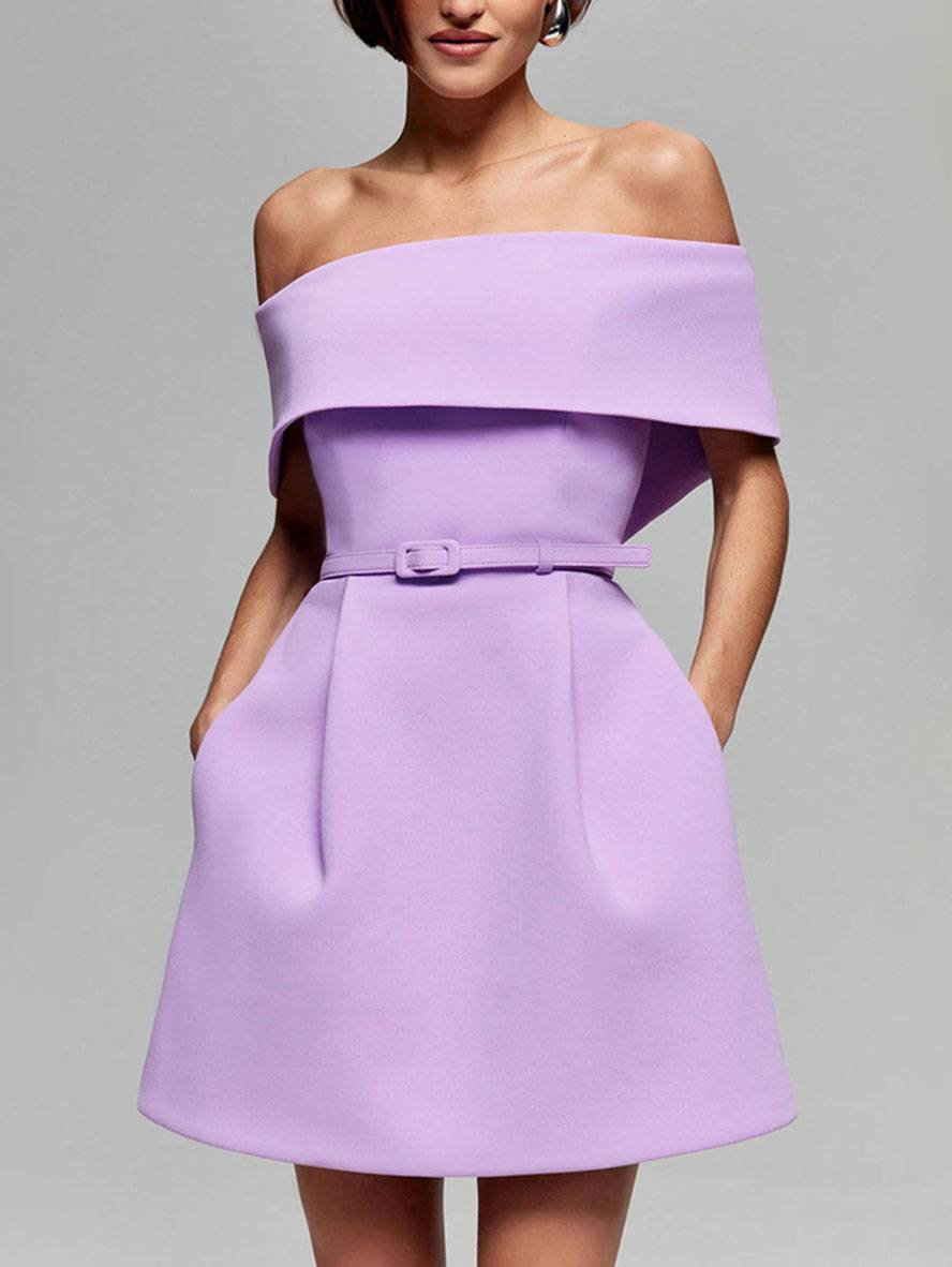 Haziel Vestido Skater para Mujer – Vestido Elegante Sin Mangas Chic