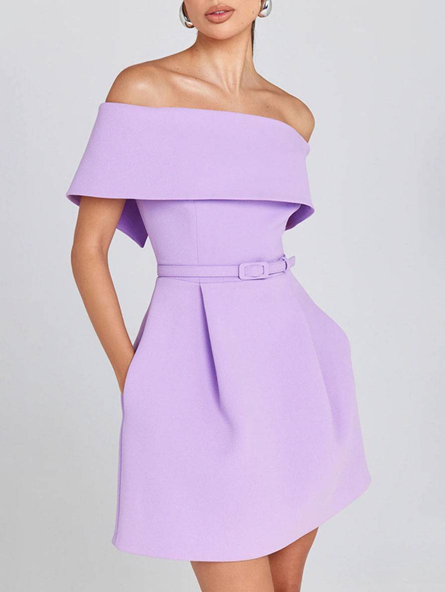 Haziel Vestido Skater para Mujer – Vestido Elegante Sin Mangas Chic