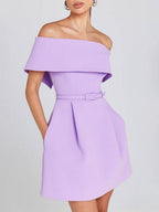 Haziel Vestido Skater para Mujer – Vestido Elegante Sin Mangas Chic