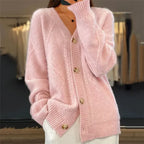 Lena Cárdigan de Cachemir para Mujer – Chaqueta Elegante con Botones Premium