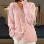 Lena Cárdigan de Cachemir para Mujer – Chaqueta Elegante con Botones Premium