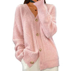 Lena Cárdigan de Cachemir para Mujer – Chaqueta Elegante con Botones Premium