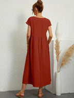 Melody Vestido Largo para Mujer – Vestido Verano Algodón Elegante Chic