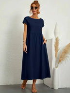 Melody Vestido Largo para Mujer – Vestido Verano Algodón Elegante Chic