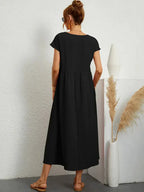 Melody Vestido Largo para Mujer – Vestido Verano Algodón Elegante Chic