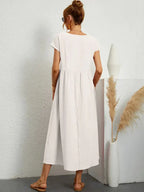 Melody Vestido Largo para Mujer – Vestido Verano Algodón Elegante Chic