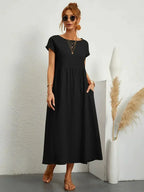 Melody Vestido Largo para Mujer – Vestido Verano Algodón Elegante Chic