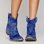 Charlotte Botas de Ante para Mujer – Botines de Cuña Elegantes Casual Chic