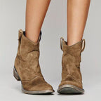 Charlotte Botas de Ante para Mujer – Botines de Cuña Elegantes Casual Chic