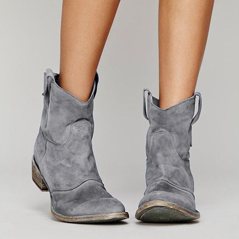 Charlotte Botas de Ante para Mujer – Botines de Cuña Elegantes Casual Chic