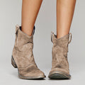 Charlotte Botas de Ante para Mujer – Botines de Cuña Elegantes Casual Chic