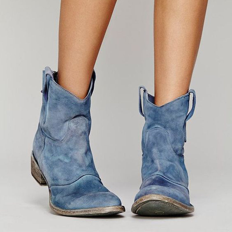 Charlotte Botas de Ante para Mujer – Botines de Cuña Elegantes Casual Chic