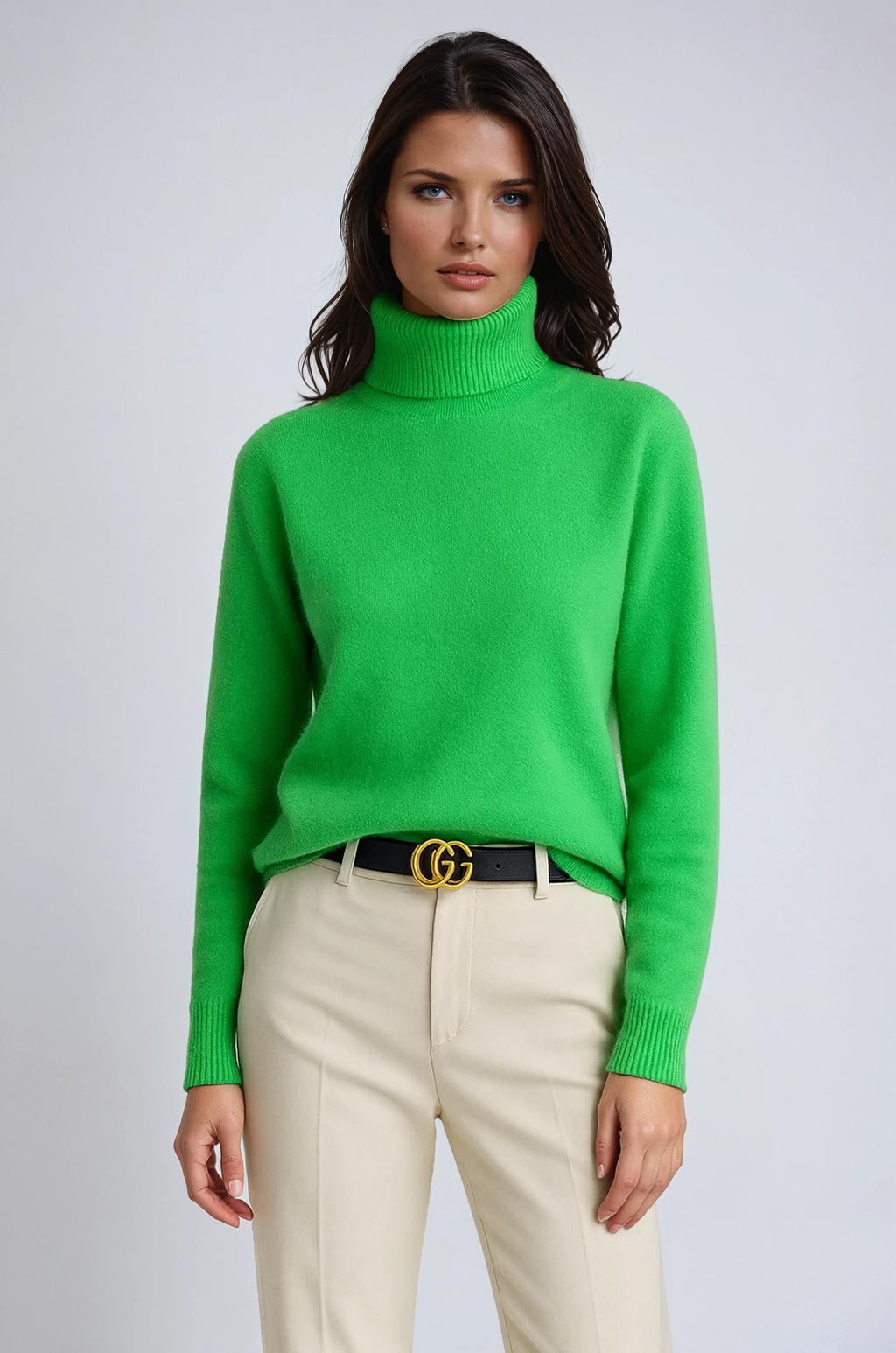 Mave Jersey de Cuello Alto para Mujer – Suéter de Punto Elegante Invierno Chic