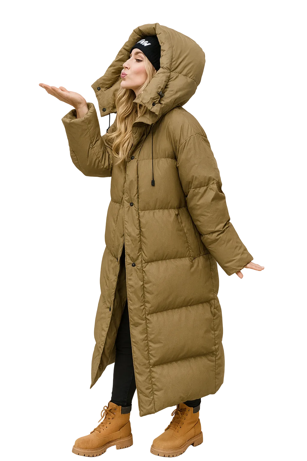 Laura Abrigo Puffer Largo para Mujer – Chaqueta Oversize Invierno Chic Cálida