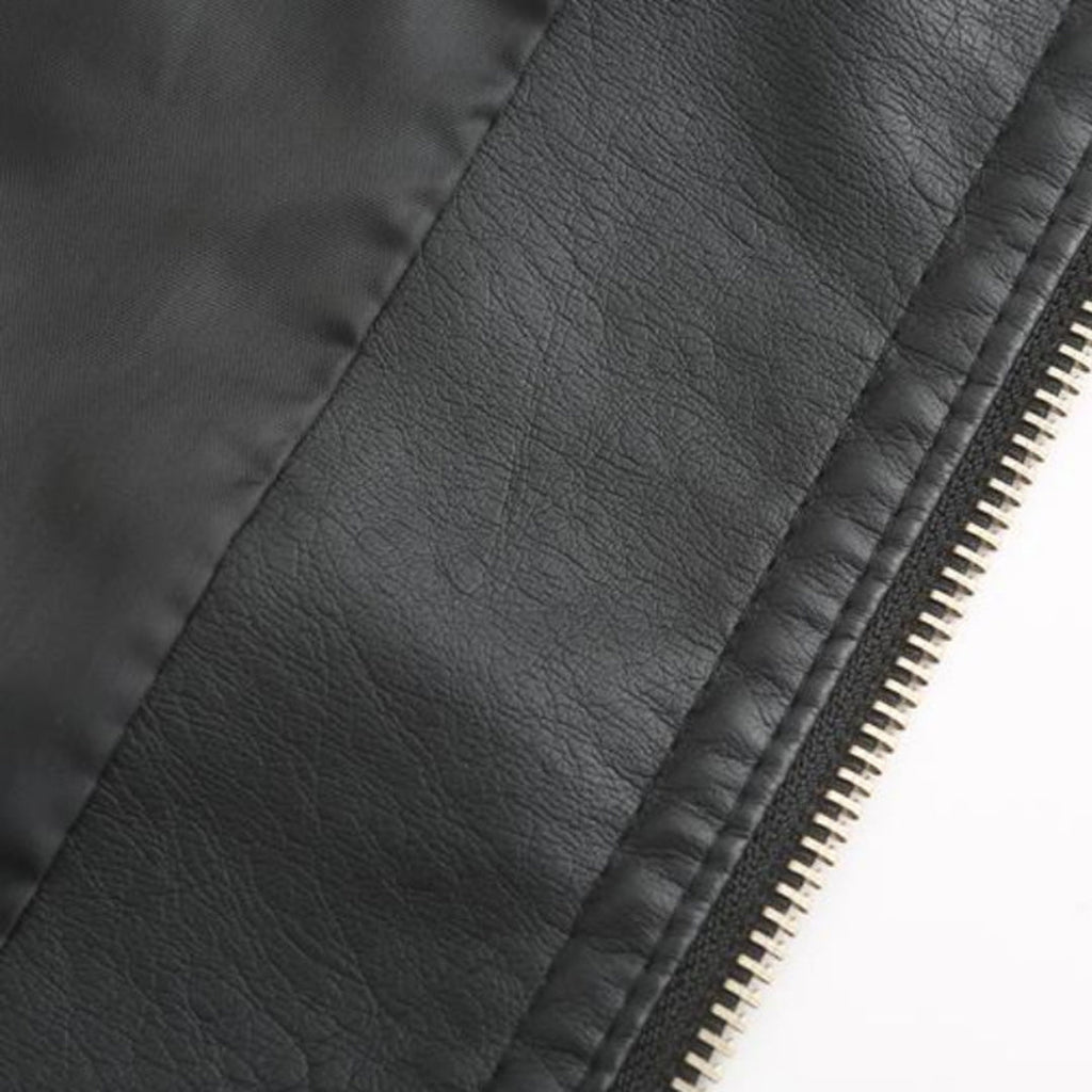 Janiyah Chaqueta de Cuero para Mujer – Cazadora Elegante con Cremalleras Chic