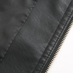 Janiyah Chaqueta de Cuero para Mujer – Cazadora Elegante con Cremalleras Chic