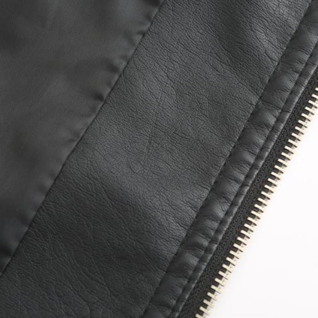 Janiyah Chaqueta de Cuero para Mujer – Cazadora Elegante con Cremalleras Chic