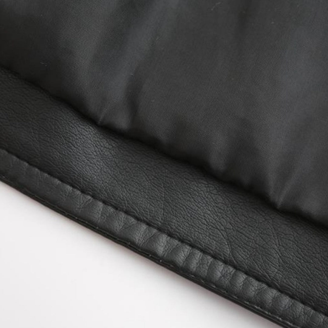 Janiyah Chaqueta de Cuero para Mujer – Cazadora Elegante con Cremalleras Chic