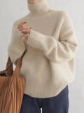 Lynn Jersey de Cuello Alto para Mujer – Suéter de Lana Elegante y Cálido