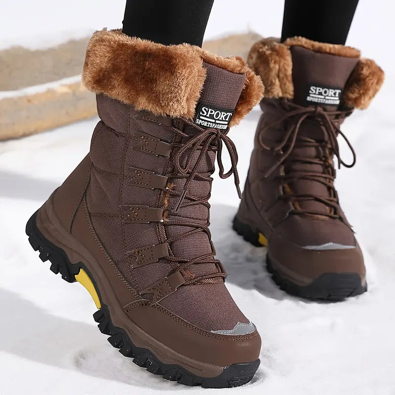 Clara Botas de Invierno Mujer – Impermeables con Forro de Piel Sintética y Máximo Confort