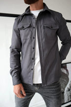 Dave Sobrecamisa para Hombre – Chaqueta Camisa Casual Chic Primavera