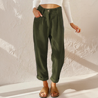 Pantalón de Pana de Tiro Alto para Mujer