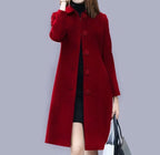 Analia Abrigo Largo para Mujer – Abrigo Elegante Chic Clásico Invierno Moderno