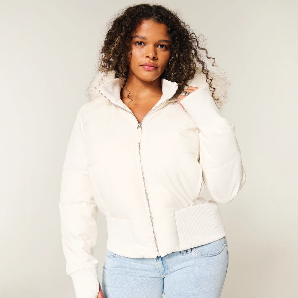 Elena Abrigo de Invierno para Mujer – Chaqueta Cálida Elegante con Capucha