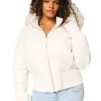 Elena Abrigo de Invierno para Mujer – Chaqueta Cálida Elegante con Capucha