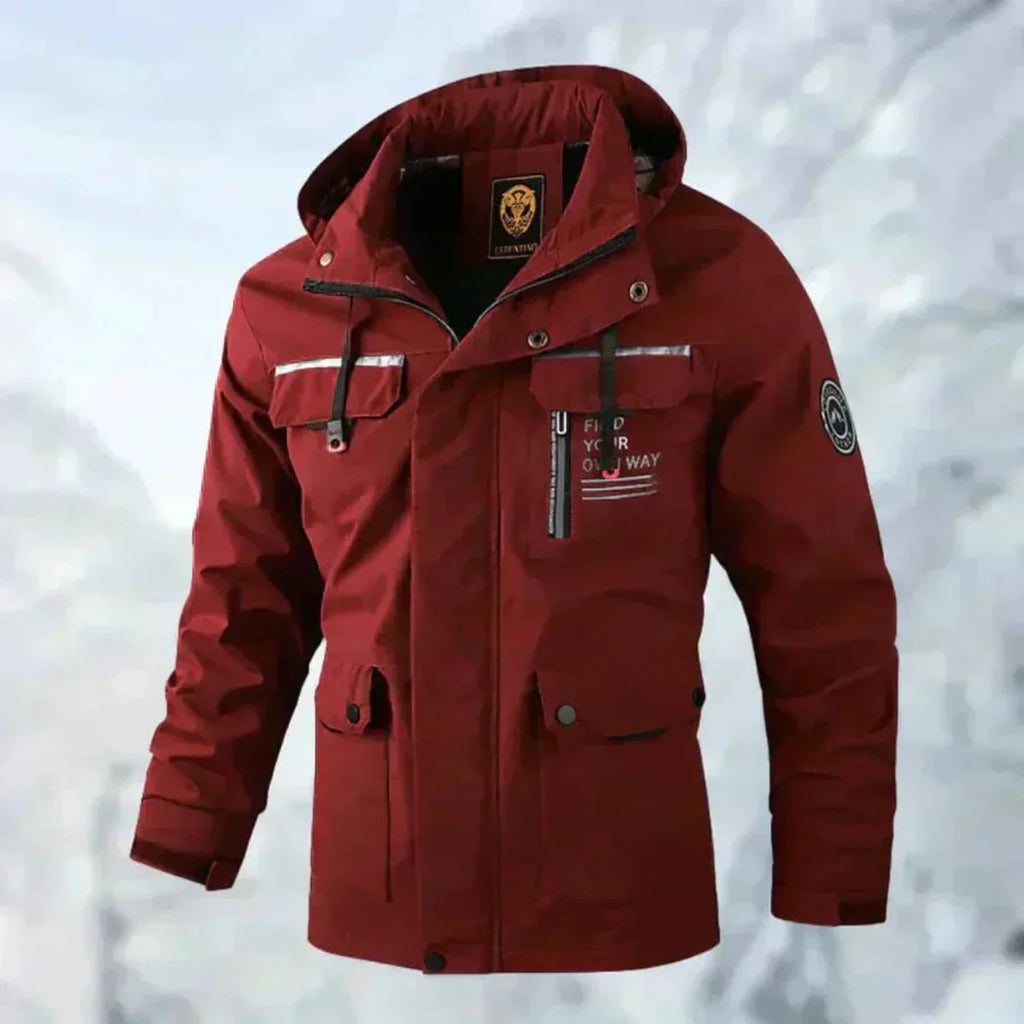 Erwin Chaqueta Impermeable para Hombre – Abrigo Cortaviento Casual Invierno