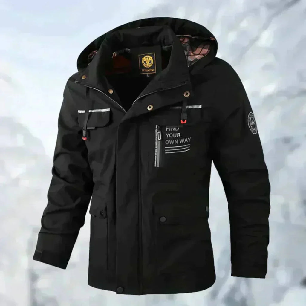 Erwin Chaqueta Impermeable para Hombre – Abrigo Cortaviento Casual Invierno
