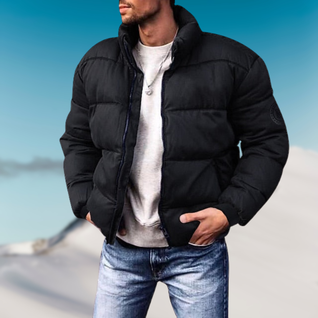 Timo Chaqueta Puffer para Hombre – Abrigo Acolchado Invierno Urbano Moderno