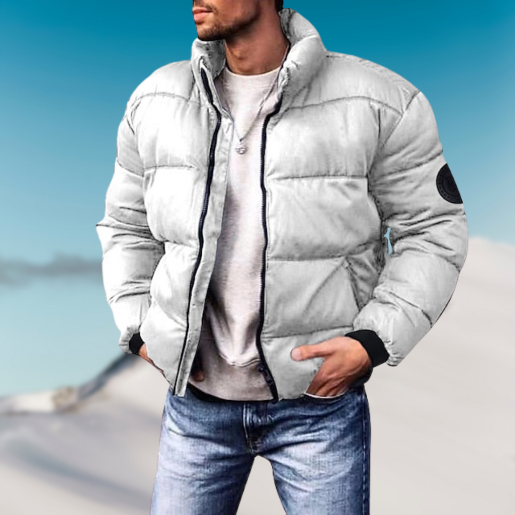 Timo Chaqueta Puffer para Hombre – Abrigo Acolchado Invierno Urbano Moderno