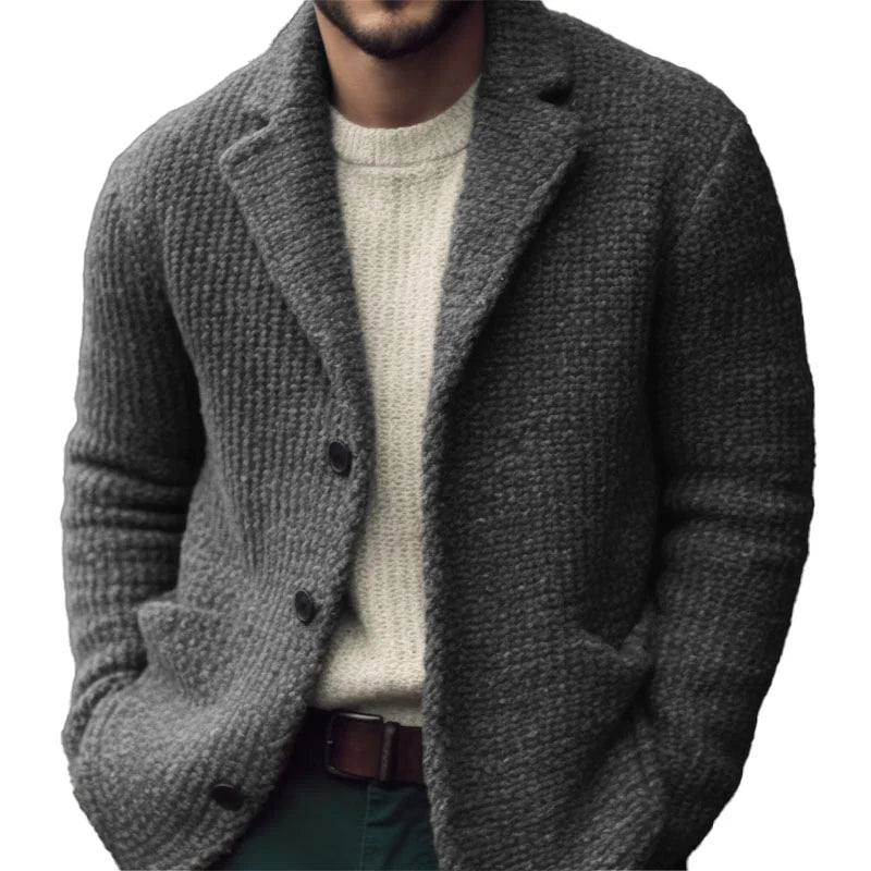 Derek Cárdigan para Hombre – Chaqueta de Punto Elegante con Botones Casual