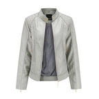 Janiyah Chaqueta de Cuero para Mujer – Cazadora Elegante con Cremalleras Chic