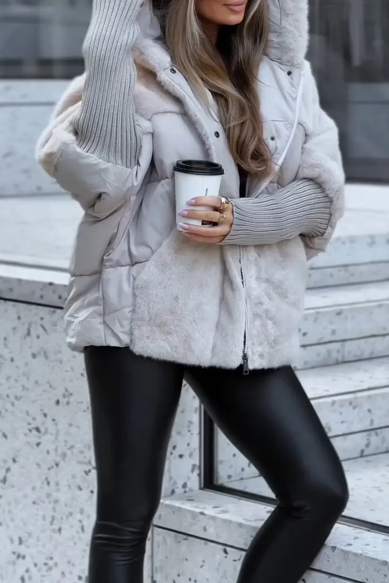 Valeria Chaqueta de Invierno para Mujer – Abrigo Multicolor Cálido y Moderno