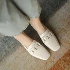 Lucienne Zapatos Mary Jane para Mujer – Mocasines de Cuero con Tacón Chunky Elegante