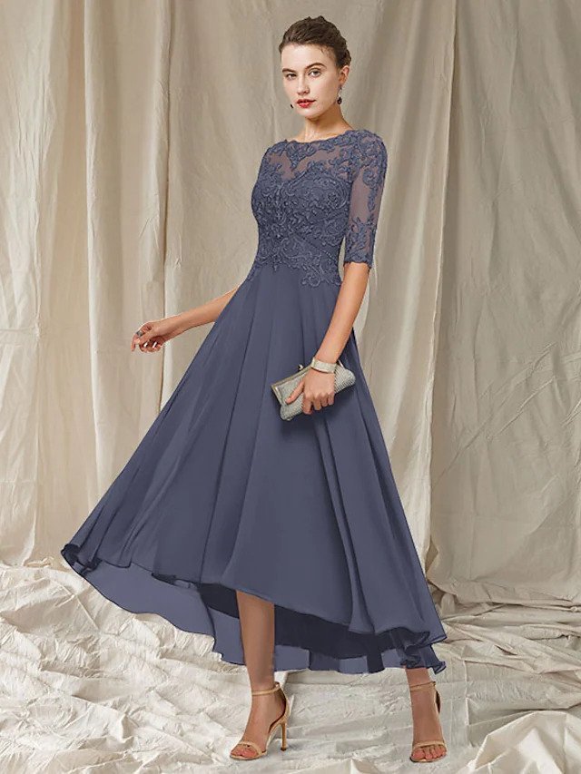 Havana Vestido Largo de Encaje para Mujer – Vestido Elegante para Bodas y Fiesta