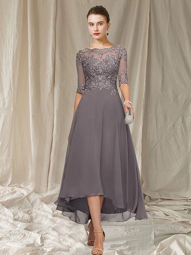 Havana Vestido Largo de Encaje para Mujer – Vestido Elegante para Bodas y Fiesta