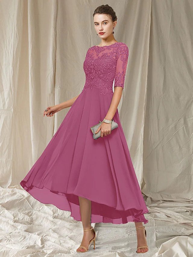Havana Vestido Largo de Encaje para Mujer – Vestido Elegante para Bodas y Fiesta