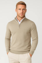 Killian Jersey Half-Zip para Hombre – Suéter de Punto Elegante con Cremallera