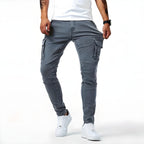 Francois Pantalón Cargo Vaquero para Hombre – Jeans Elásticos Casual Chic