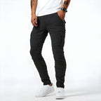 Francois Pantalón Cargo Vaquero para Hombre – Jeans Elásticos Casual Chic