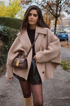 Amelia Abrigo Mujer – Abrigo Oversize de Lana Elegante y Cálido para Invierno