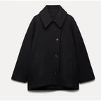 Amelia Abrigo Mujer – Abrigo Oversize de Lana Elegante y Cálido para Invierno