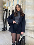 Amelia Abrigo Mujer – Abrigo Oversize de Lana Elegante y Cálido para Invierno