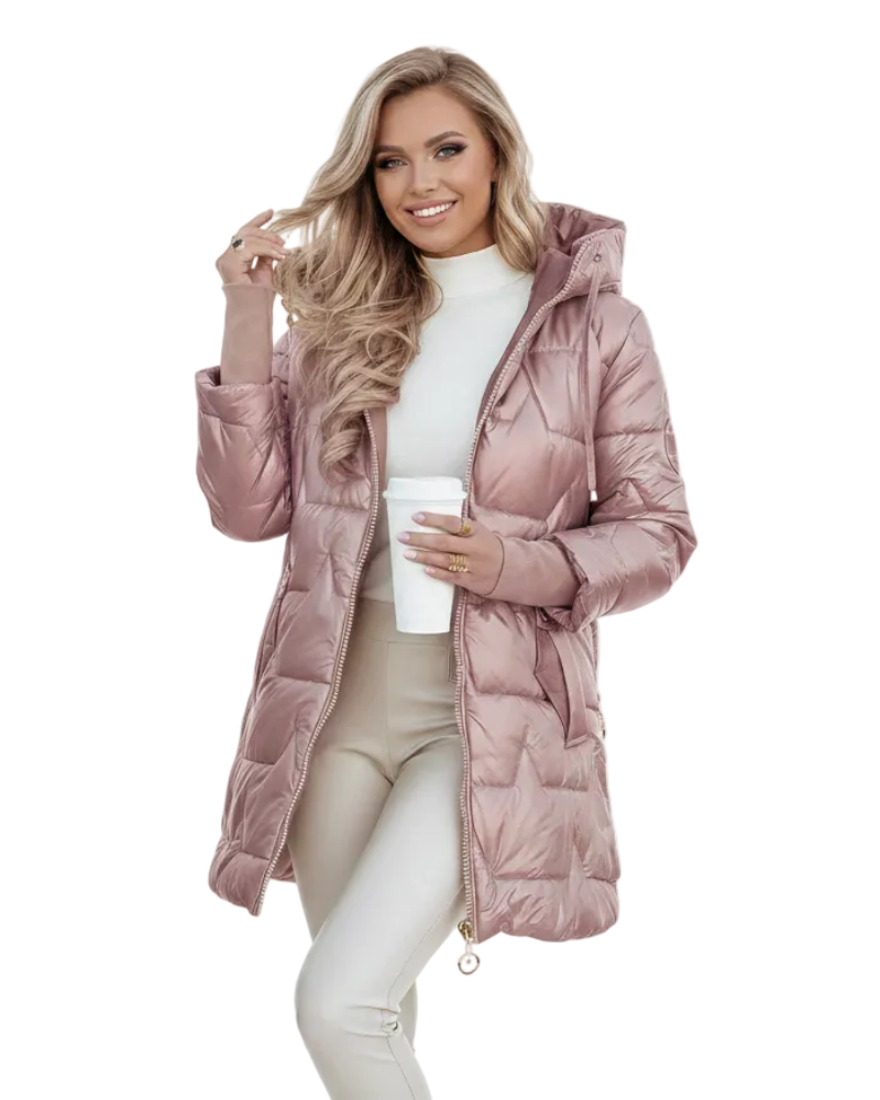 Charlie Abrigo de Invierno para Mujer – Chaqueta Elegante con Capucha Casual Chic