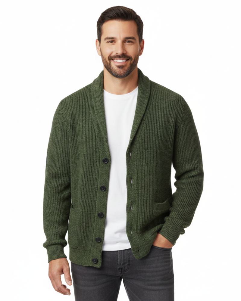 Victorino Cárdigan para Hombre – Chaqueta de Lana Vintage Elegante Chic